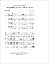 The Lord Bless You and Keep You SATB choral sheet music cover